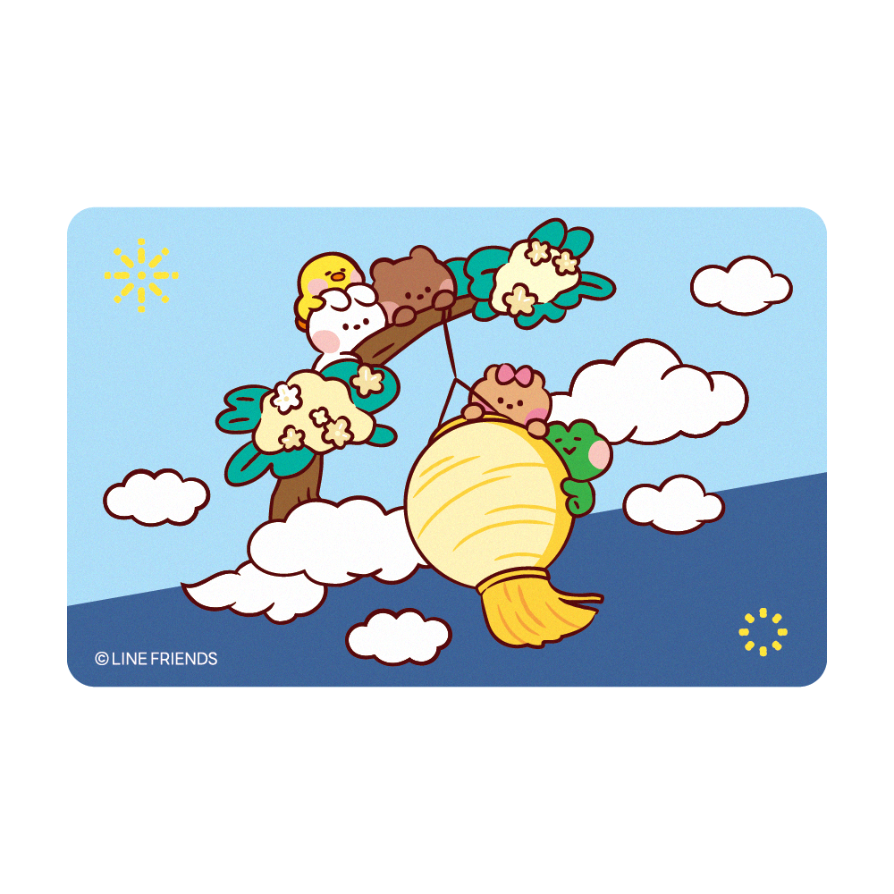 LINE FRIENDS minini《掛燈籠》一卡通