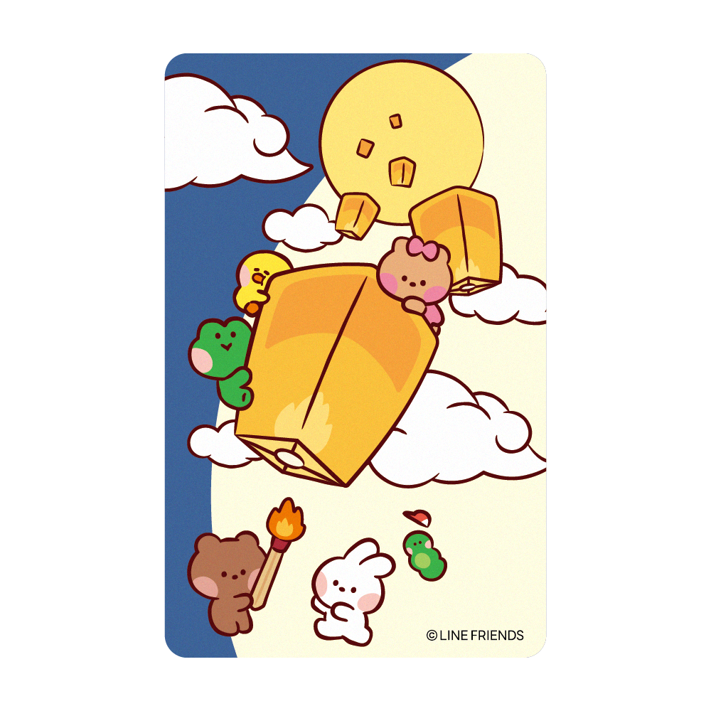 LINE FRIENDS minini《點天燈》一卡通