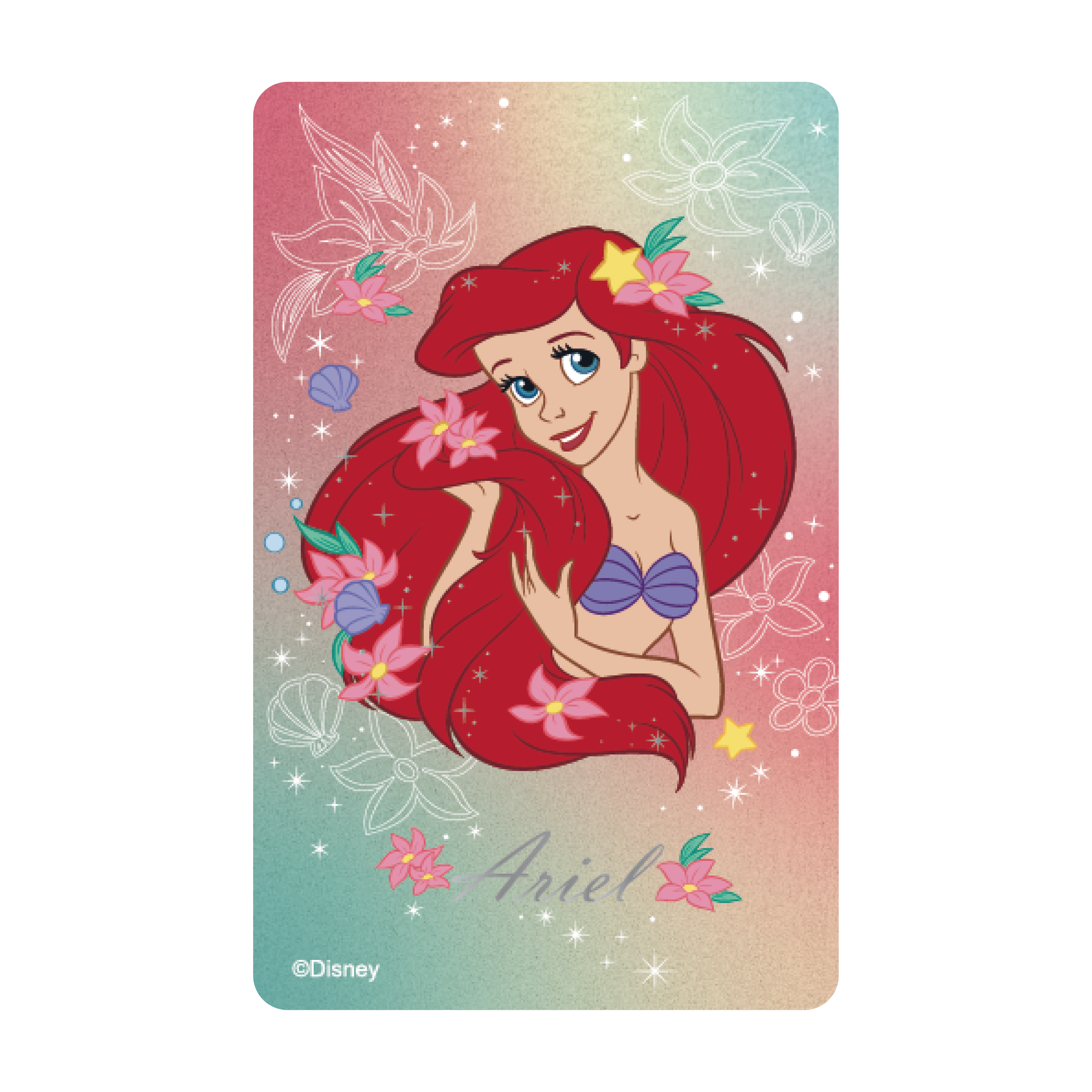 迪士尼公主《愛麗兒髮花款》一卡通