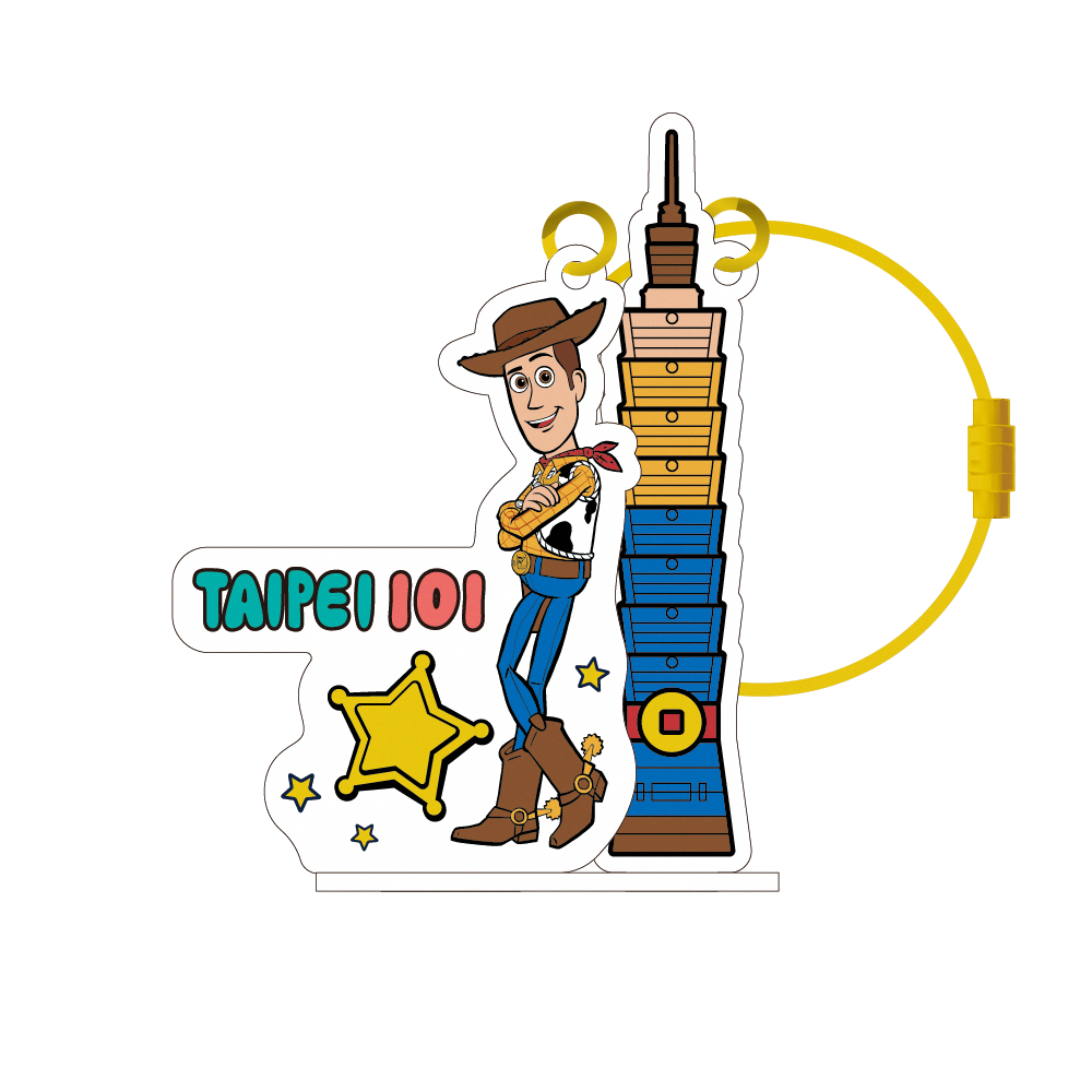 玩具總動員《胡迪》台北101場景一卡通