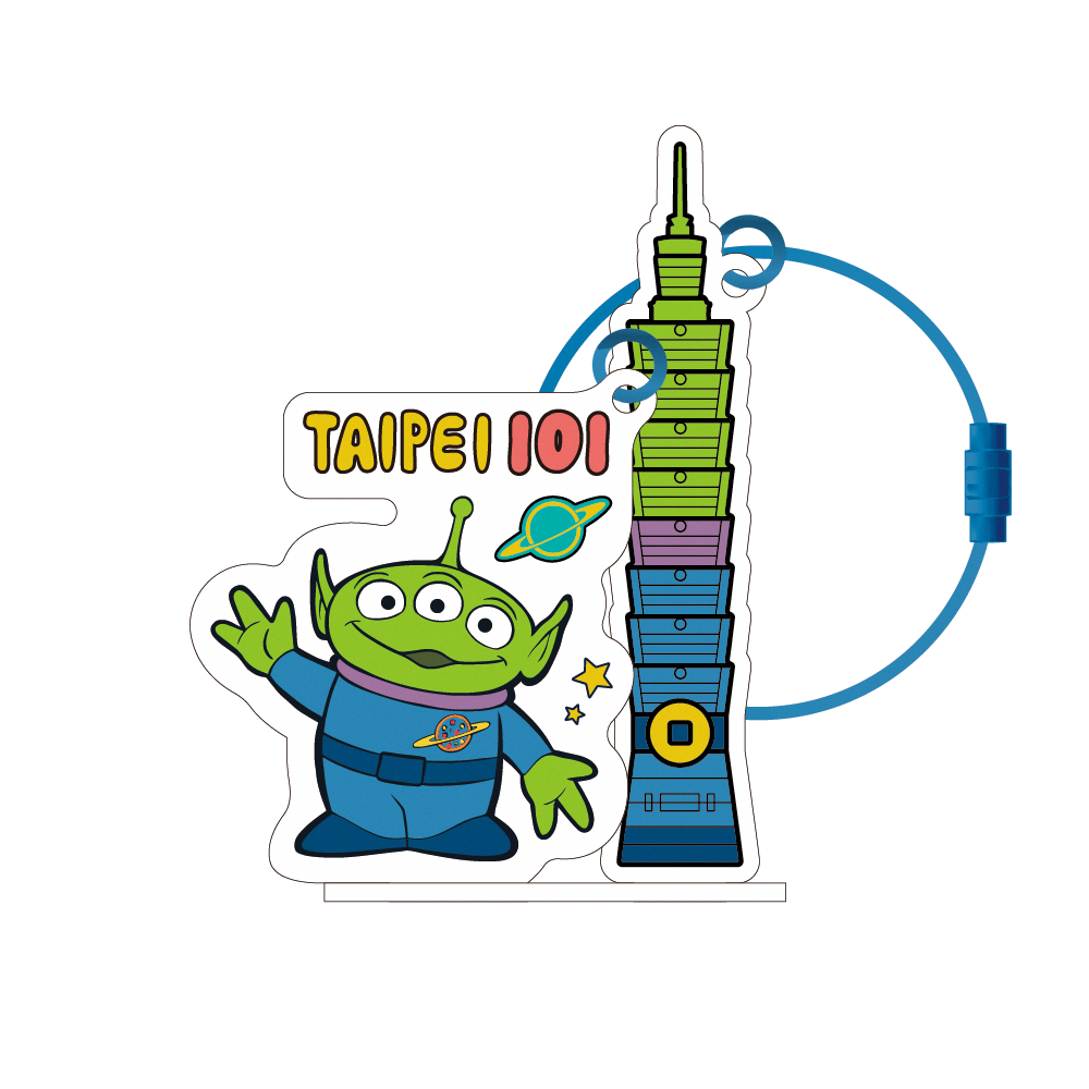 玩具總動員《三眼怪》台北101場景一卡通