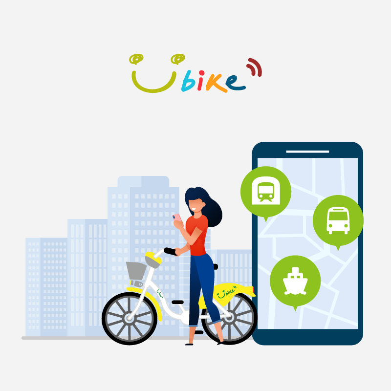 【YouBike 轉乘優惠】使用乘車碼雙向轉乘指定交通運輸工具，每趟享儲值金 5 元回饋